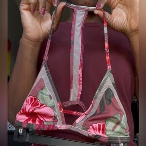 PINK Victoria's Secret Floral Swim Bra
